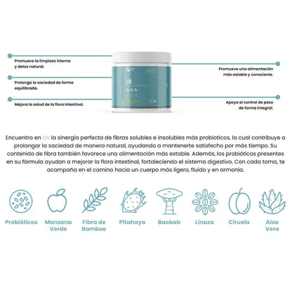 LIV - Fibra, Probióticos, digestión y Control de Peso